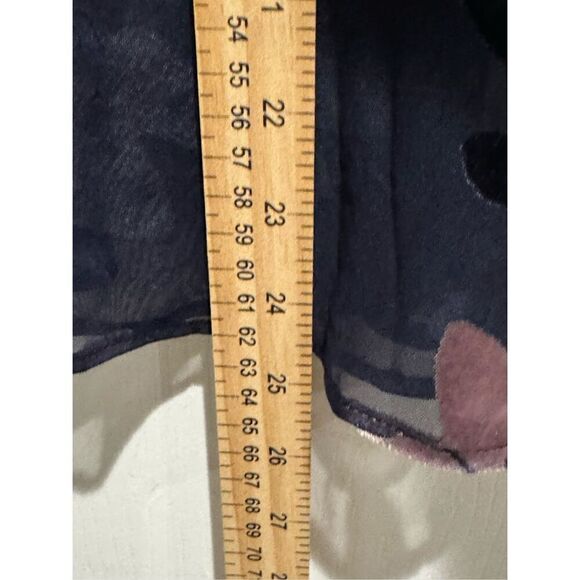 NWOT Sam Edelman Burnout Flutter Sleeves Velvet Floral Flare Sheath Hem Dress 4 - Picture 14 of 16